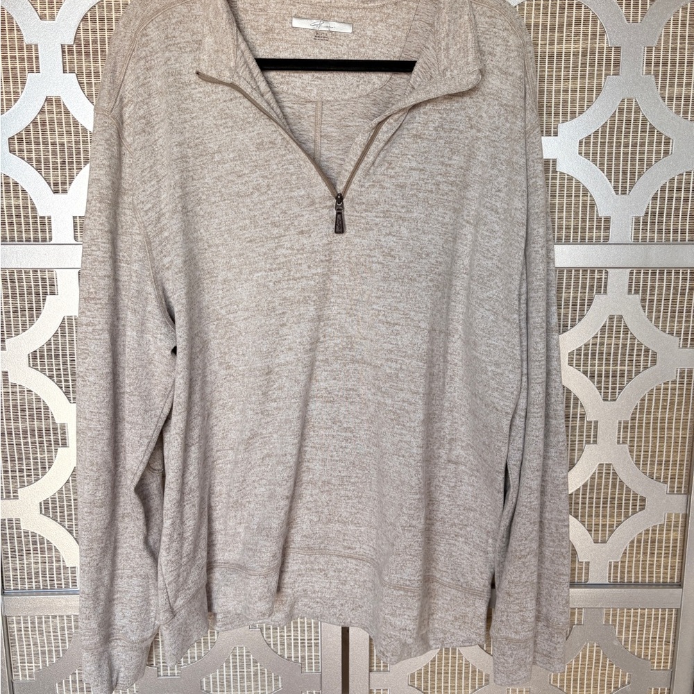 Greg Norman Collection Light Gray Quarter-Zip Jacket